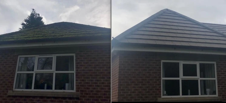 before and after roof coating cheadle