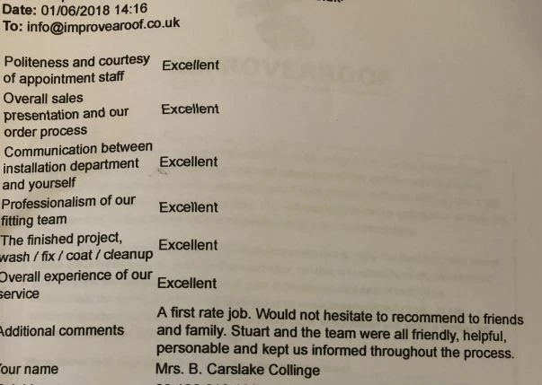 Roof Coating Form Stockport Cheshire